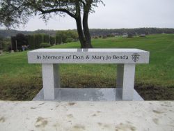 customized bench memorial