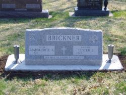 Customized upright memorial for brother and sister
