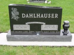 Customized upright memorial for couple