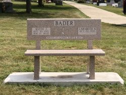 customized memorial bench