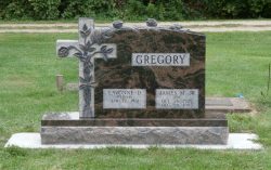 Custom upright memorial with beautiful cross and flowers