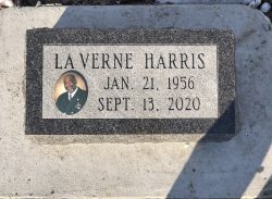 Customized lawn-level memorial with picture