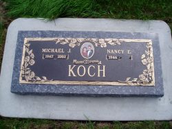 customized lawn-level memorial with photo