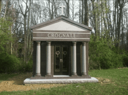 customized mausoleum with door