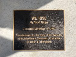 customized plaque on building